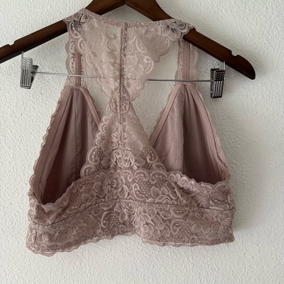 Lace Bralette XL Racerback Floral Feminine Supportive Dainty Layering New - Picture 6 of 11